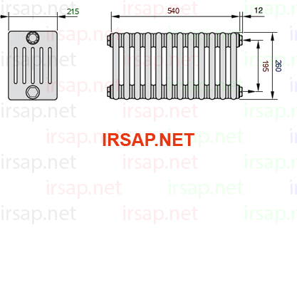 Радиатор IRSAP Tesi 60260/12 T30 CL 01